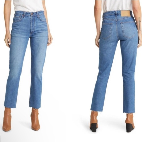 Rag & Bone NWT Nina Straight High Rise Ankle Cigarette Jean Size 31 - Picture 1 of 15